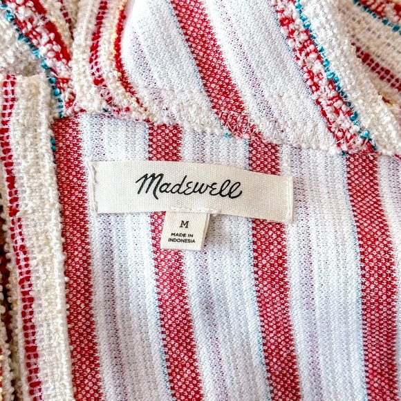 Madewell Boucle Stripe Cross Back Tank Top - Picture 10 of 13